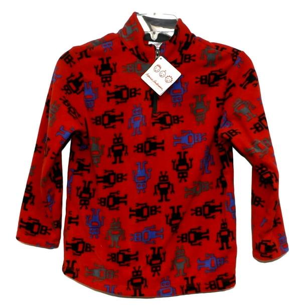 Hanna Anderson Kids Boys 1//4 Zip Soft Fleece Pullover Sweater